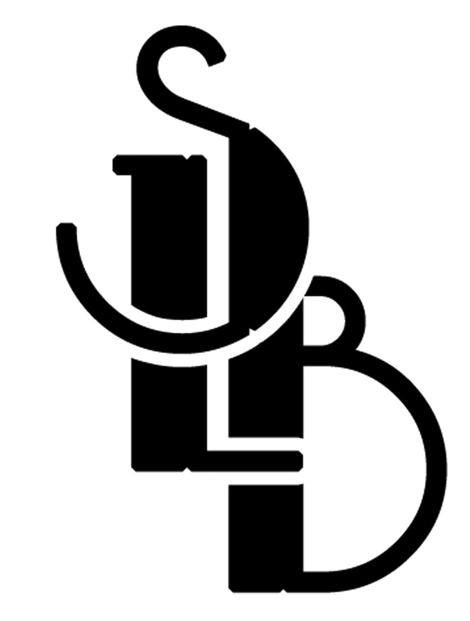 Stylish intertwined initials S and B logo.