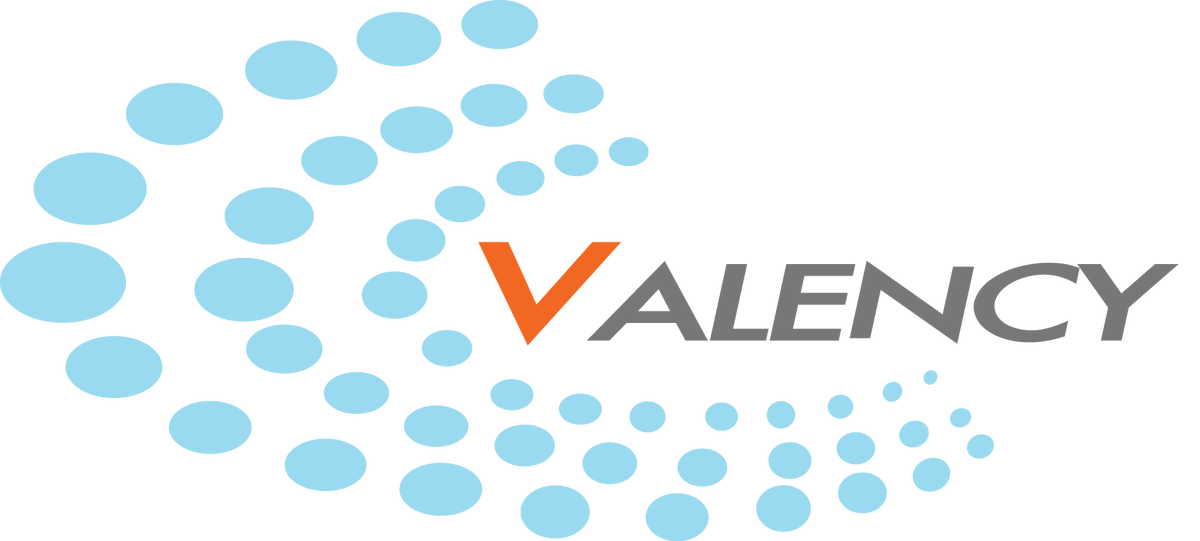 Valency Business Eminence Awards logo with light blue bubbles