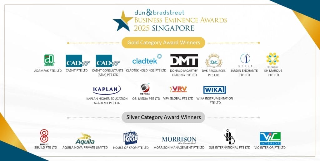 Dun & Bradstreet Business Eminence Awards 2025 Singapore winners