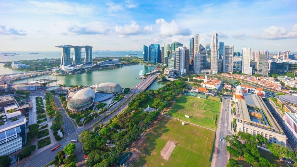 Singapore skyline: Marina Bay Sands & financial district, an ASEAN stability anchor.